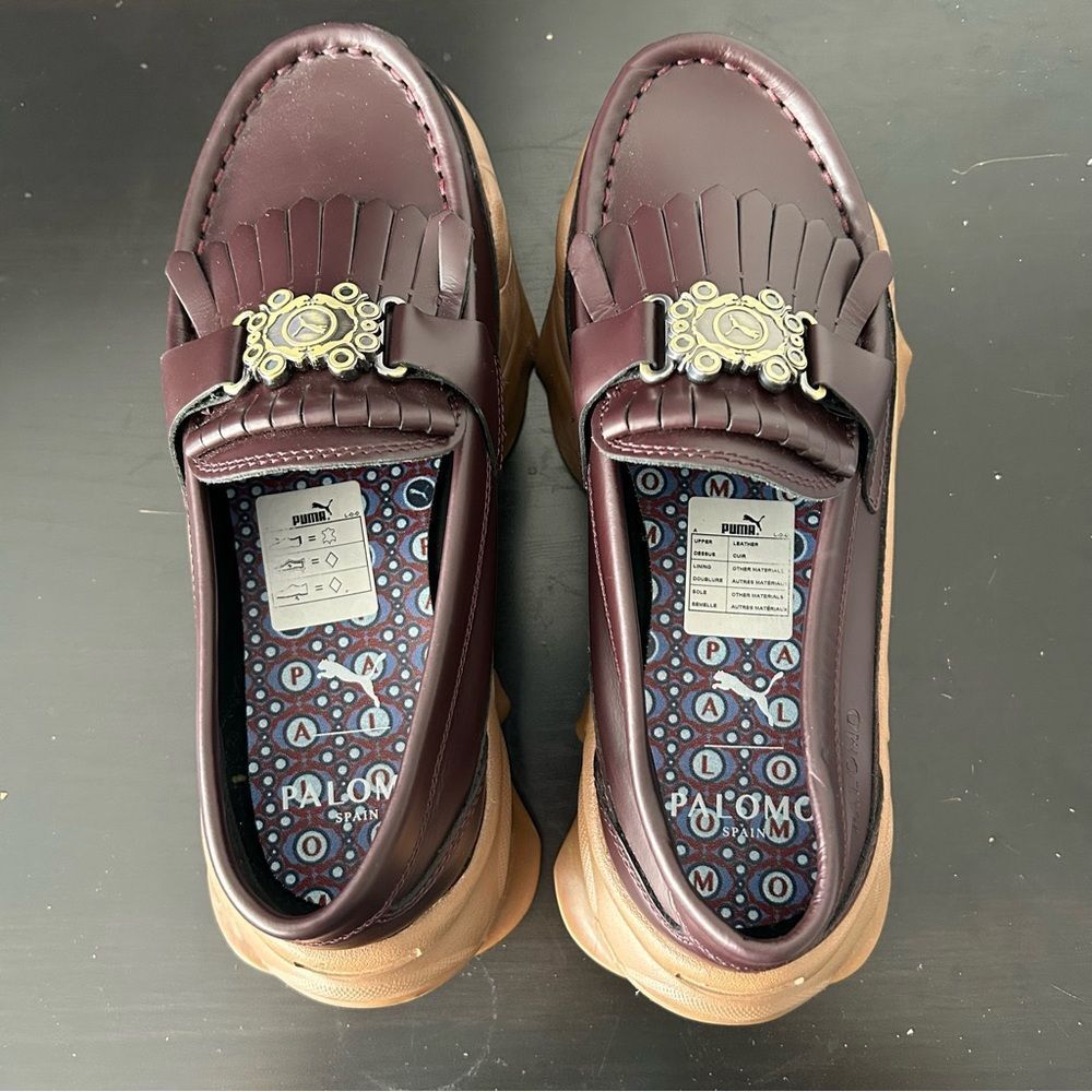 PUMA Unisex Nitefox Loafers x PALOMO - Burgundy - Picture 13 of 14